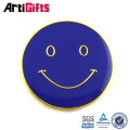 Factory direct sale metal soft enamel ink golden badge